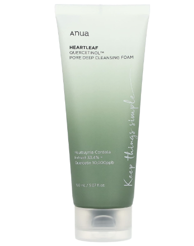 ANUA HEARTLEAF QUERCETINOL PORE DEEP CLEANSING FOAM